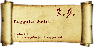 Kugyela Judit névjegykártya